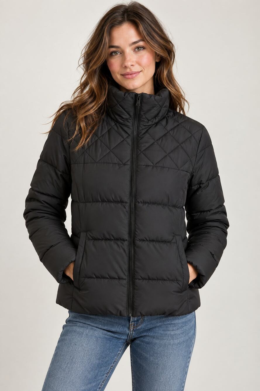 Old Navy black puffer coat Medium